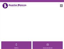 Tablet Screenshot of guantesblancos.com